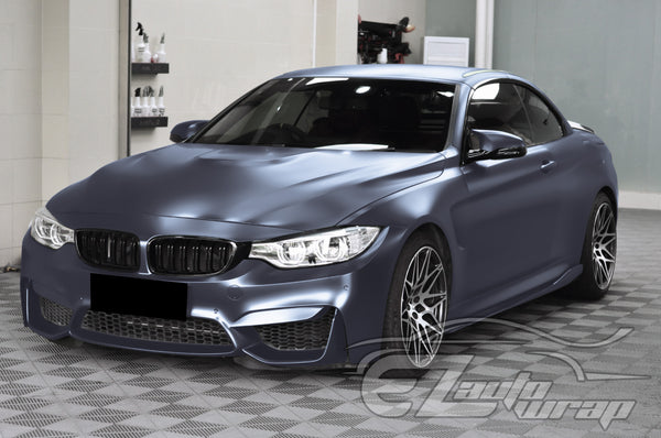 Matte Metallic Satin Pearl Thundercloud Blue Vinyl Wrap