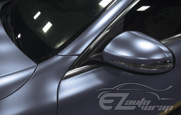 Matte Metallic Satin Pearl Thundercloud Blue Vinyl Wrap