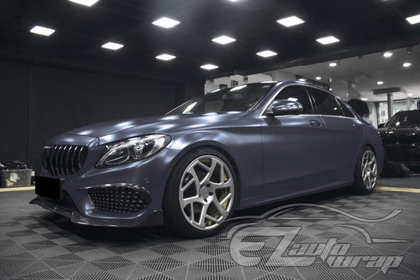Matte Metallic Satin Pearl Thundercloud Blue Vinyl Wrap