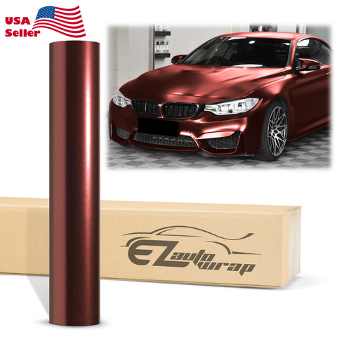 Matte Metallic Satin Pearl Burgundy Vinyl Wrap