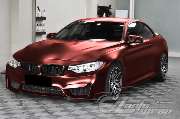 Matte Metallic Satin Pearl Burgundy Vinyl Wrap