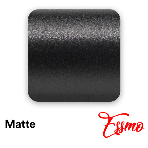 Matte Flat Low Tack Textured Black Vinyl Wrap