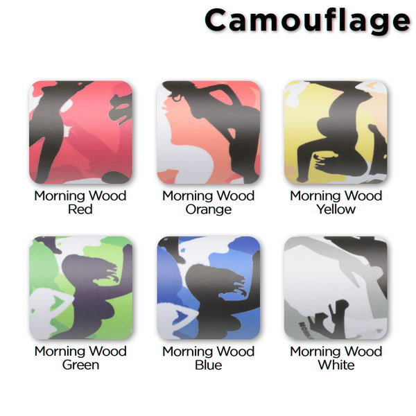 Camouflage Morning Wood White Vinyl Wrap