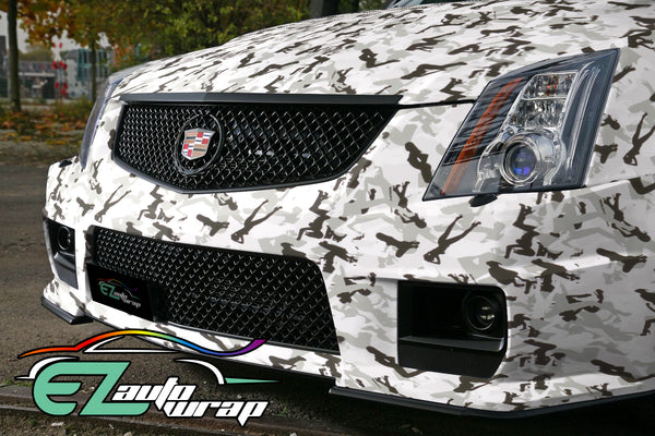 Camouflage Morning Wood White Vinyl Wrap