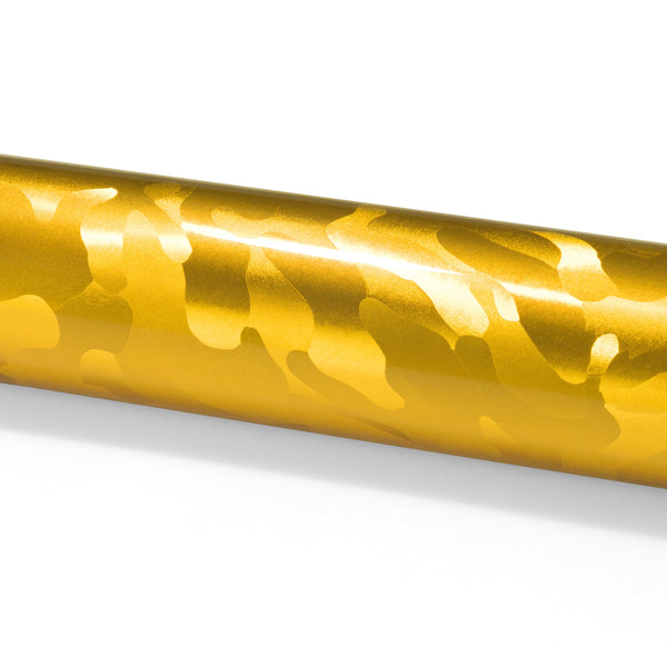 Shadow Gloss Golden Yellow Camouflage Vinyl Wrap