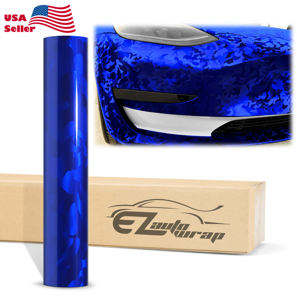 Shadow Gloss Royal Blue Camouflage Vinyl Wrap