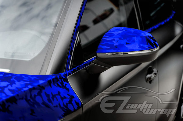 Shadow Gloss Royal Blue Camouflage Vinyl Wrap