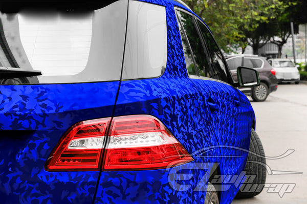Shadow Gloss Royal Blue Camouflage Vinyl Wrap