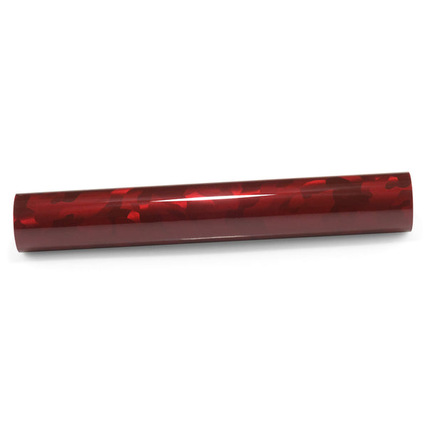 Shadow Gloss Dark Red Camouflage Vinyl Wrap