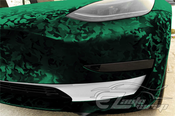 Shadow Gloss Midnight Green Camouflage Vinyl Wrap