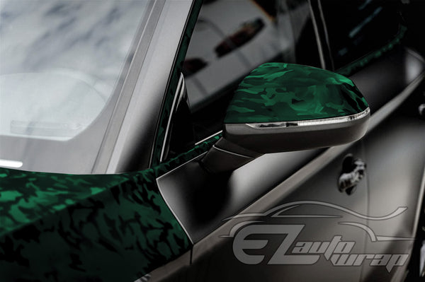 Shadow Gloss Midnight Green Camouflage Vinyl Wrap