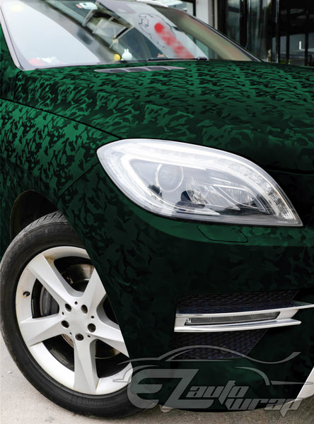 Shadow Gloss Midnight Green Camouflage Vinyl Wrap