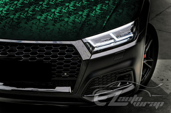Shadow Gloss Midnight Green Camouflage Vinyl Wrap