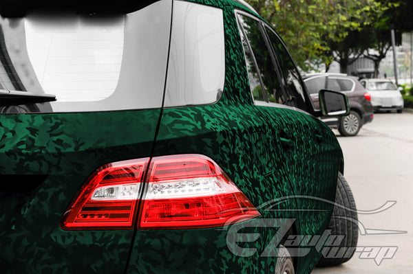 Shadow Gloss Midnight Green Camouflage Vinyl Wrap