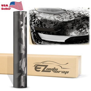 Shadow Gloss Dark Gray Camouflage Vinyl Wrap