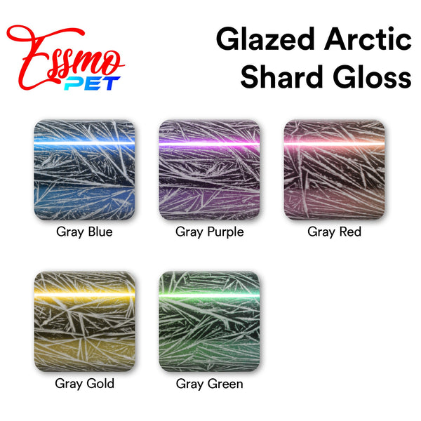 PET Glazed Arctic Shard Gloss Gray Purple Vinyl Wrap