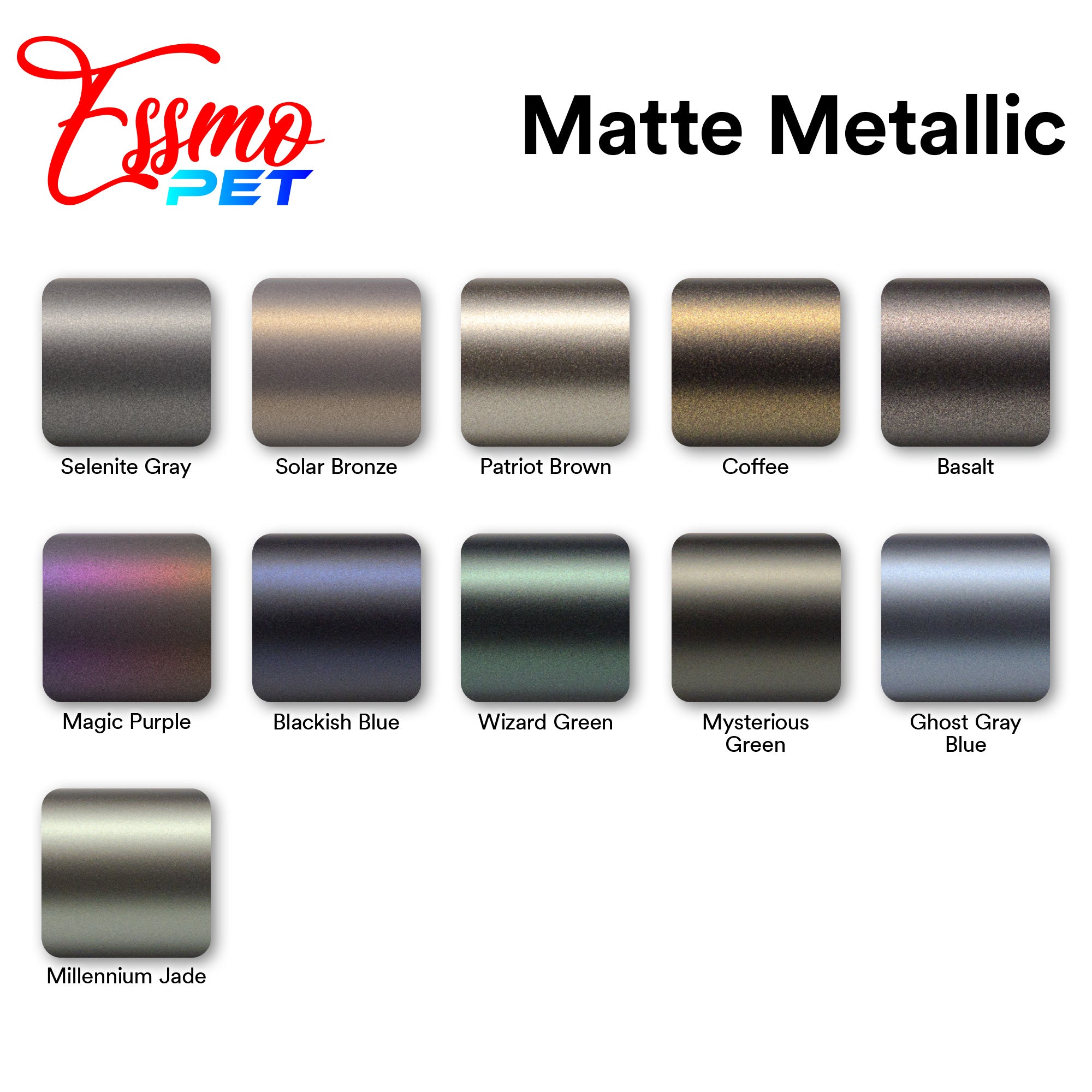 PET Matte Metallic Coffee Vinyl Wrap – EzAuto Wrap