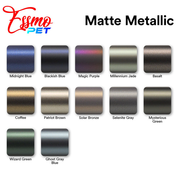 PET Metallic Matte Patriot Brown Vinyl Wrap