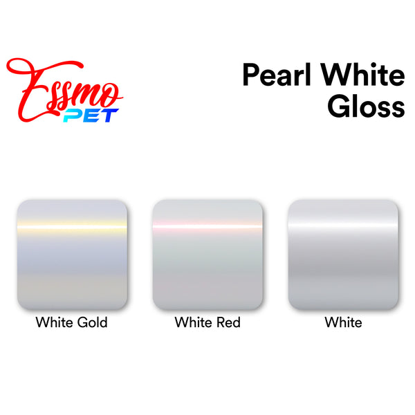PET Pearl White Gloss White Vinyl Wrap