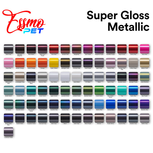 PET Super Gloss Metallic Wild Plum Purple Vinyl Wrap
