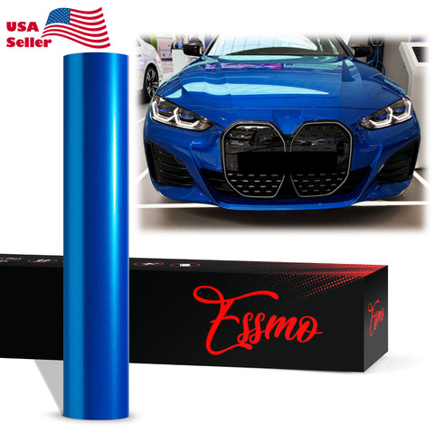 PET Super Gloss Metallic Hydro Blue Vinyl Wrap