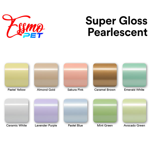 PET Super Gloss Pearlescent Avocado Green Vinyl Wrap