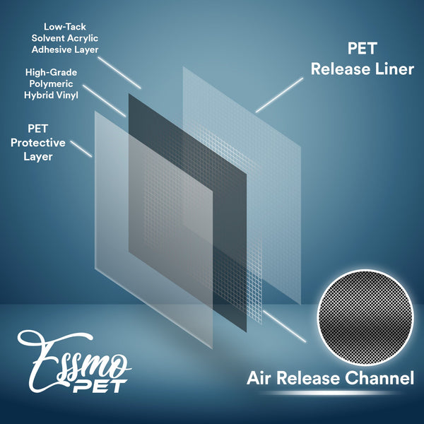 PET Chrome 7D Carbon Fiber Gray Vinyl Wrap