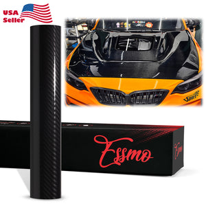 ESSMO™ PPF Paint Protection Film ECO TPU Carbon Fiber Gloss Black Invisible Scratches Shield Wrap DIY