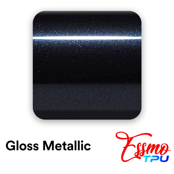 Gloss Metallic Azurite Black Dry Apply PPF TPU Paint Protection Film