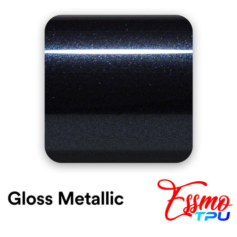 Gloss Metallic Azurite Black Dry Apply PPF TPU Paint Protection Film