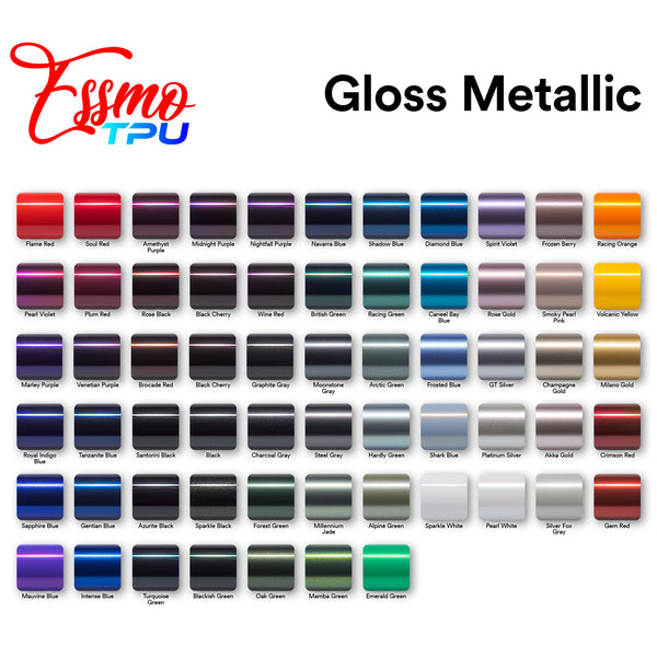 Gloss Metallic Arctic Green Dry Apply PPF TPU Paint Protection Film