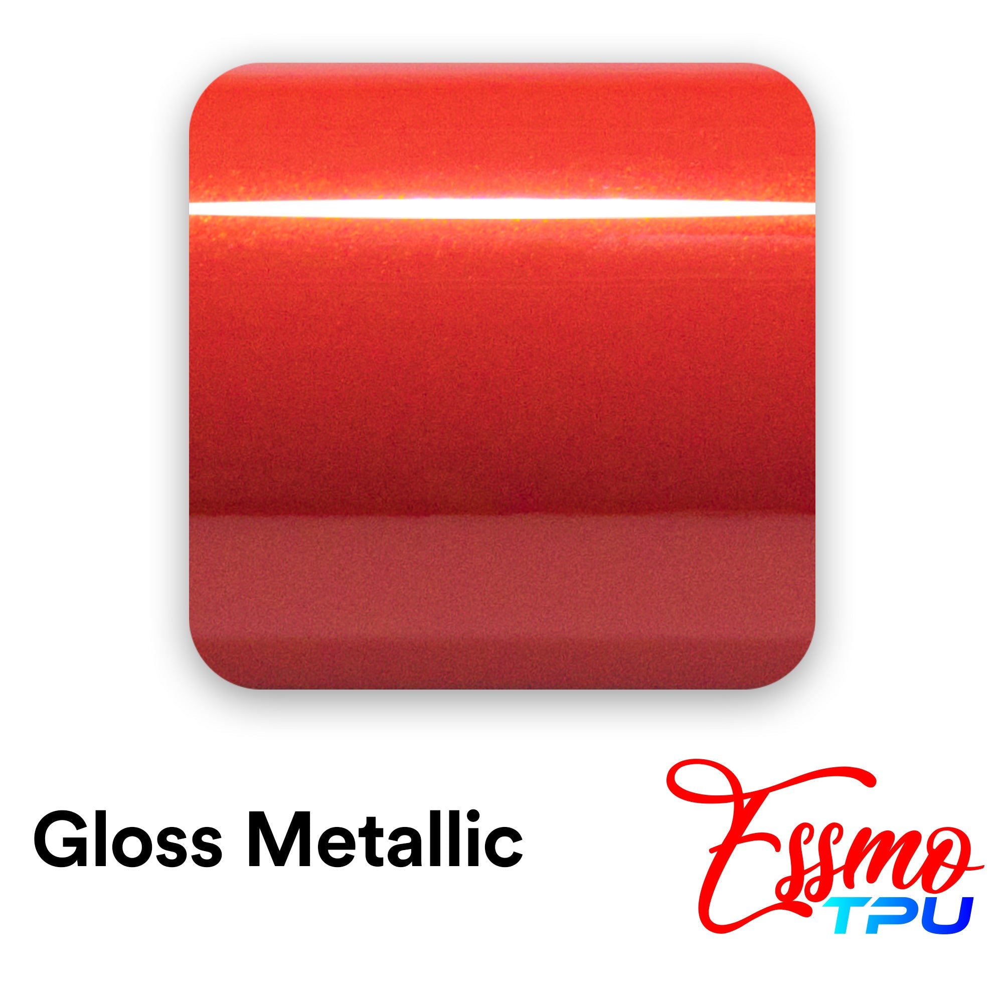 Gloss Metallic Flame Red Dry Apply PPF TPU Paint Protection Film
