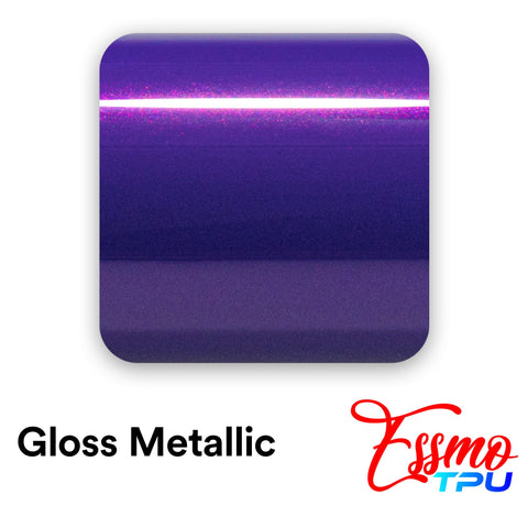 Gloss Metallic Mauvine Blue Dry Apply PPF TPU Paint Protection Film