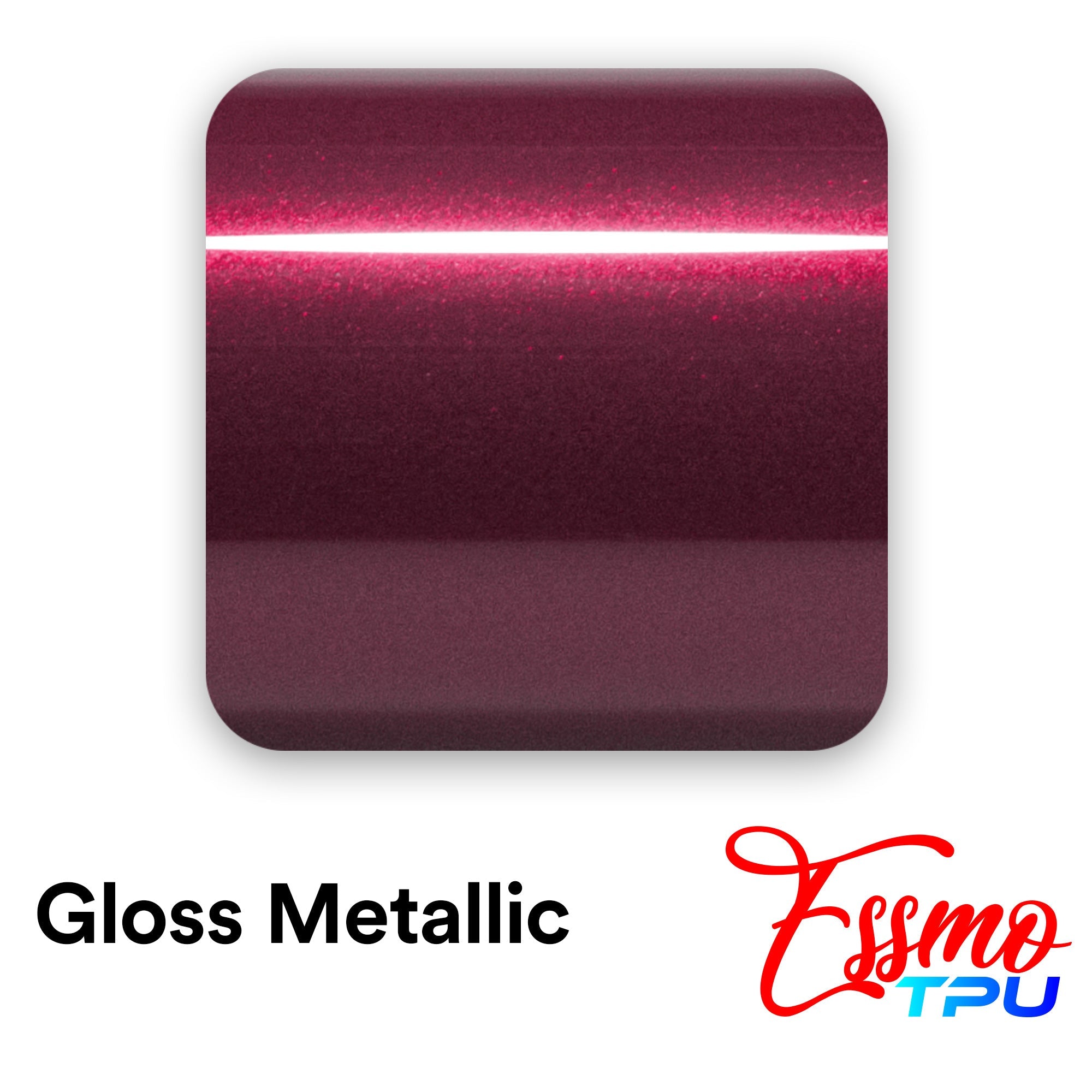 Gloss Metallic Plum Red Dry Apply PPF TPU Paint Protection Film
