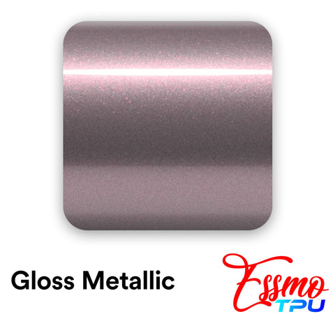 Gloss Metallic Rose Gold Dry Apply PPF TPU Paint Protection Film