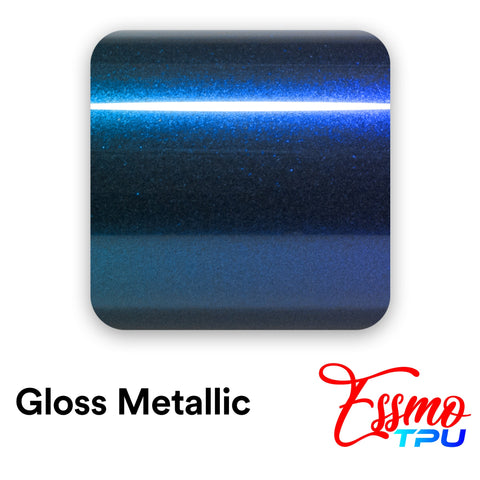 Gloss Metallic Shadow Blue Dry Apply PPF TPU Paint Protection Film