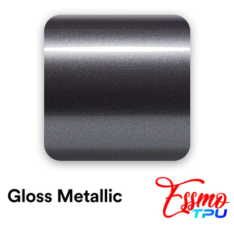 Gloss Metallic Steel Gray Dry Apply PPF TPU Paint Protection Film