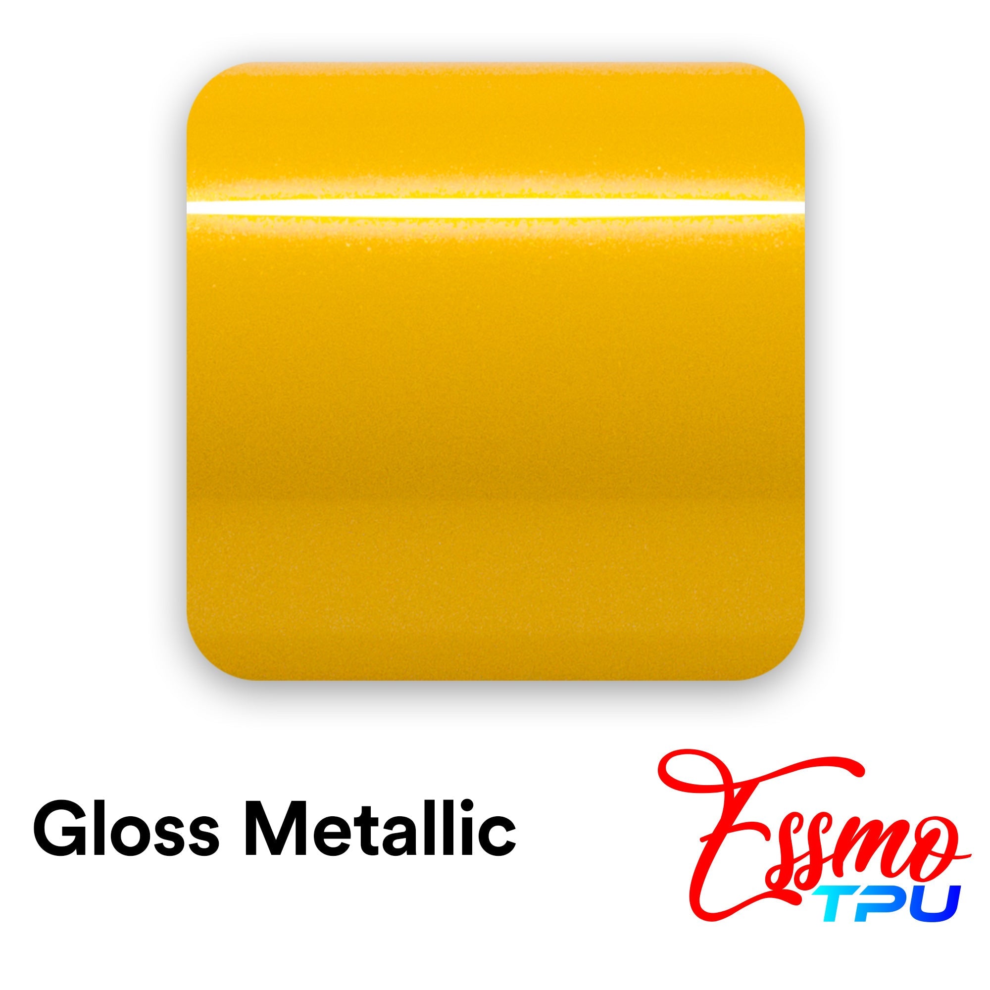 Gloss Metallic Volcanic Yellow Dry Apply PPF TPU Paint Protection Film