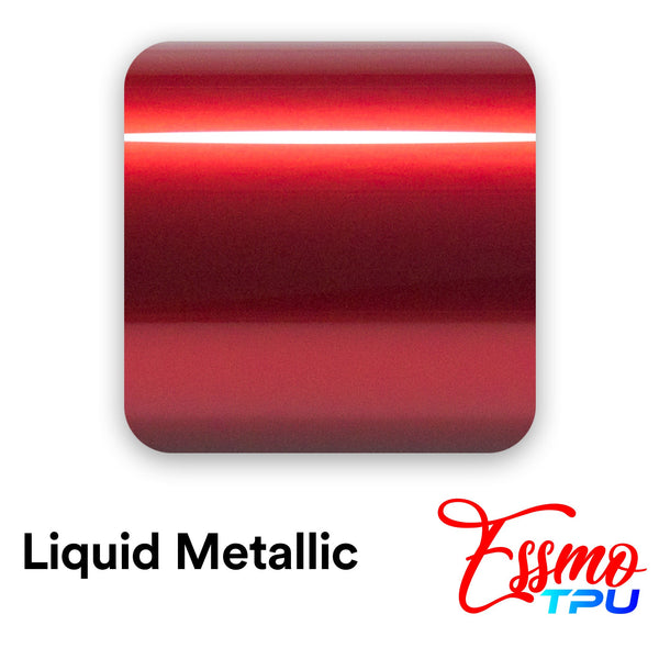 Liquid Metallic Cherry Red Dry Apply PPF TPU Paint Protection Film