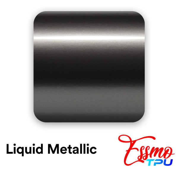 Liquid Metallic Gunmetal Gray Dry Apply PPF TPU Paint Protection Film
