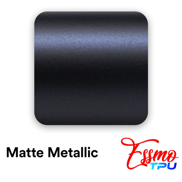 Matte Metallic Blackish Blue Dry Apply PPF TPU Paint Protection Film