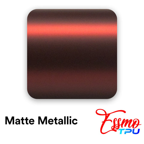 Matte Metallic Flame Red Dry Apply PPF TPU Paint Protection Film