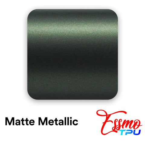 Matte Metallic Jasper Green Dry Apply PPF TPU Paint Protection Film