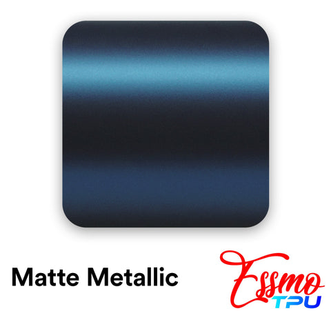 Matte Metallic Shadow Blue Dry Apply PPF TPU Paint Protection Film