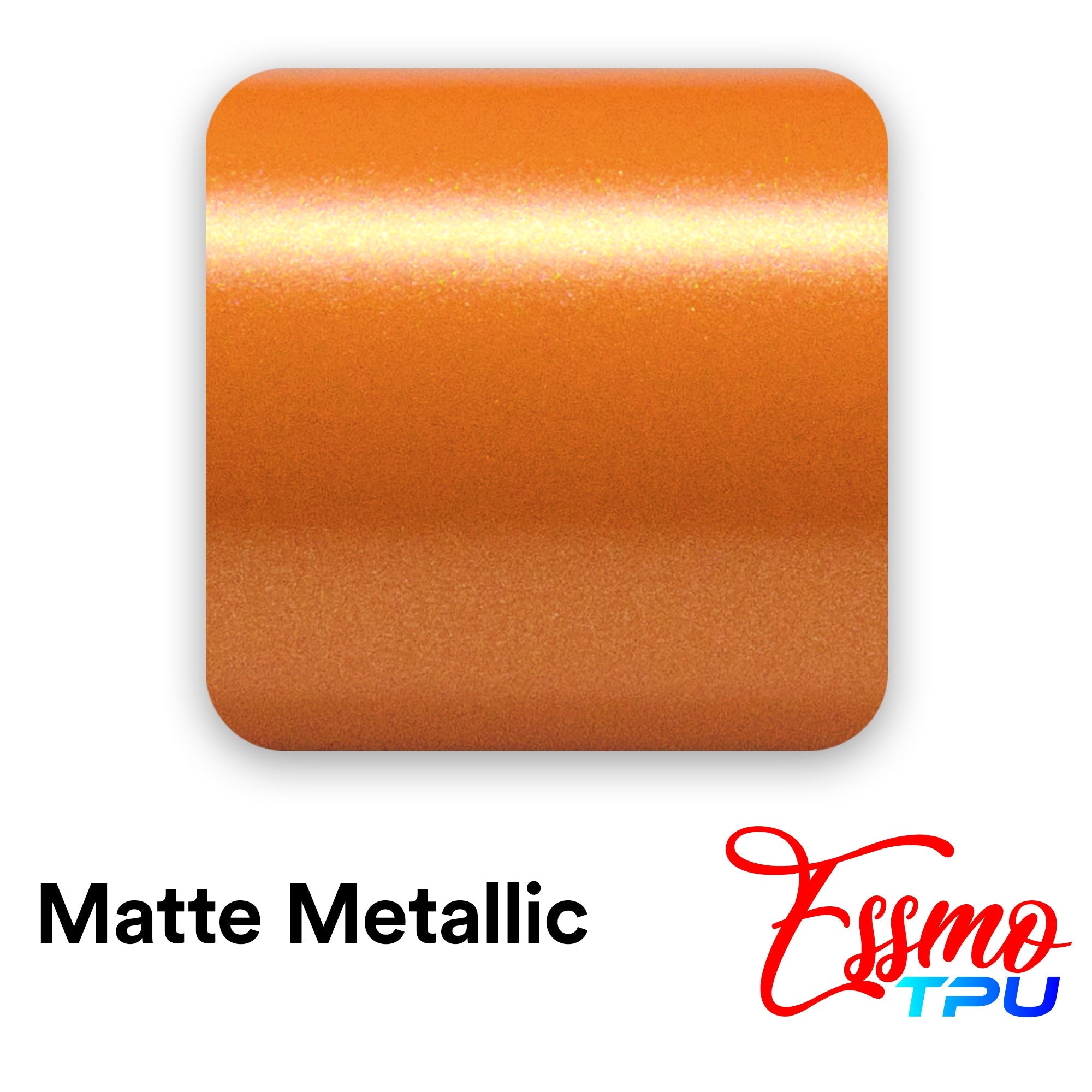 Matte Metallic Shiny Orange Dry Apply PPF TPU Paint Protection Film