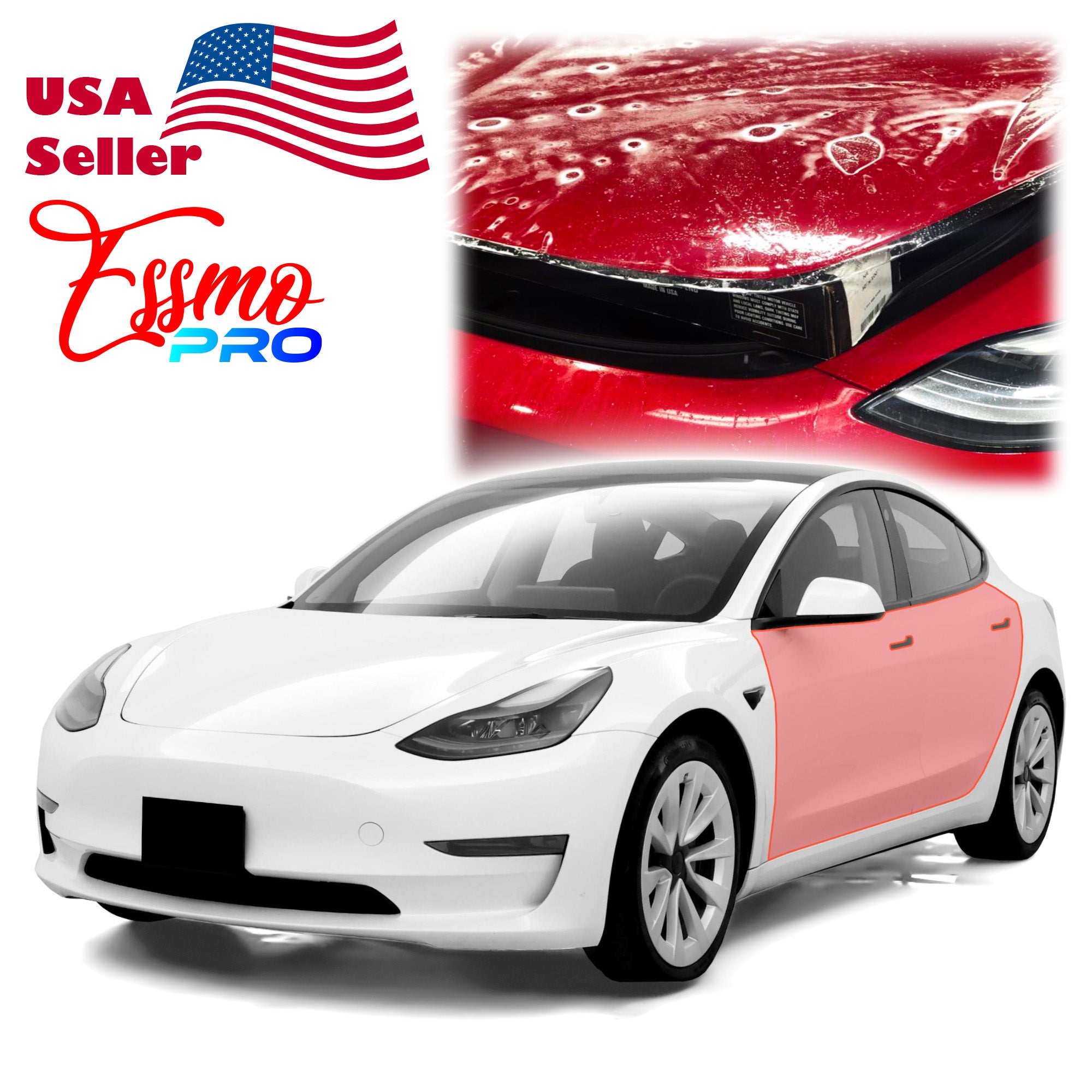 PPF Paint Protection Film Precut for Tesla Model 3 Gloss Clear TPU Invisible Scratches Shield Wrap DIY