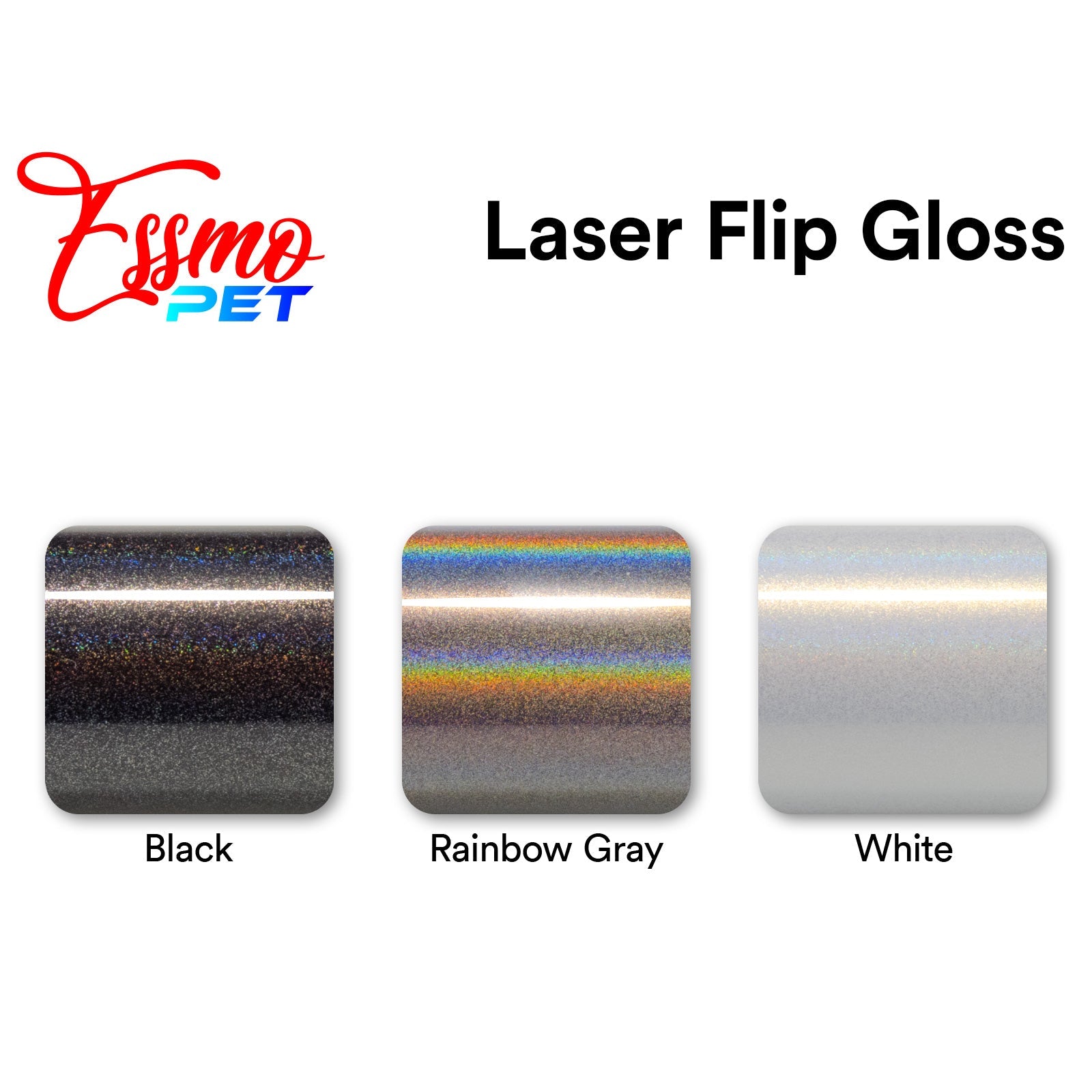 ESSMO™ PPF Paint Protection Film TPU Laser Flip Gloss Rainbow Gray