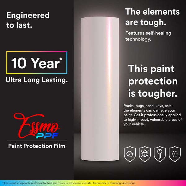 ESSMO™ PPF Paint Protection Film TPU Space Candy Gloss White Gold Full Roll Special Order