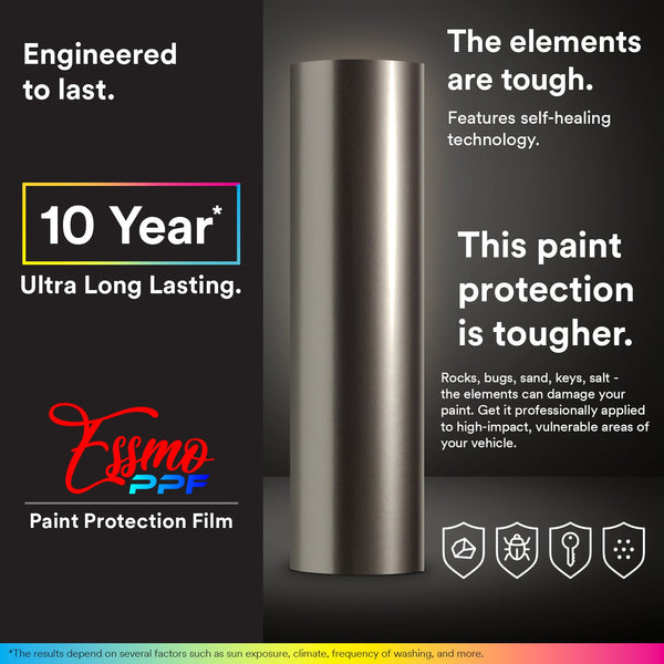 ESSMO™ PPF Paint Protection Film TPU Liquid Metallic Gunmetal Gray Full Roll Special Order