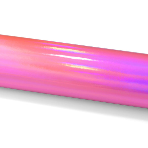 Fabric Holographic Pink Cloth Marine Vinyl 54" Wide Plain Weave PU Leather Upholstery